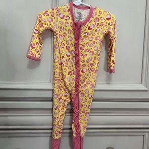 Birdie Bean Cheetah Convertible Romper 3-6M